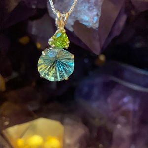 Columbian Obsidian Super Nova w/ Peridot